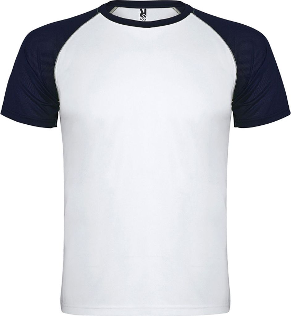 Roly Indianapolis Functioneel Sportshirt Kinder - Weiß / Marine | Größe: 8