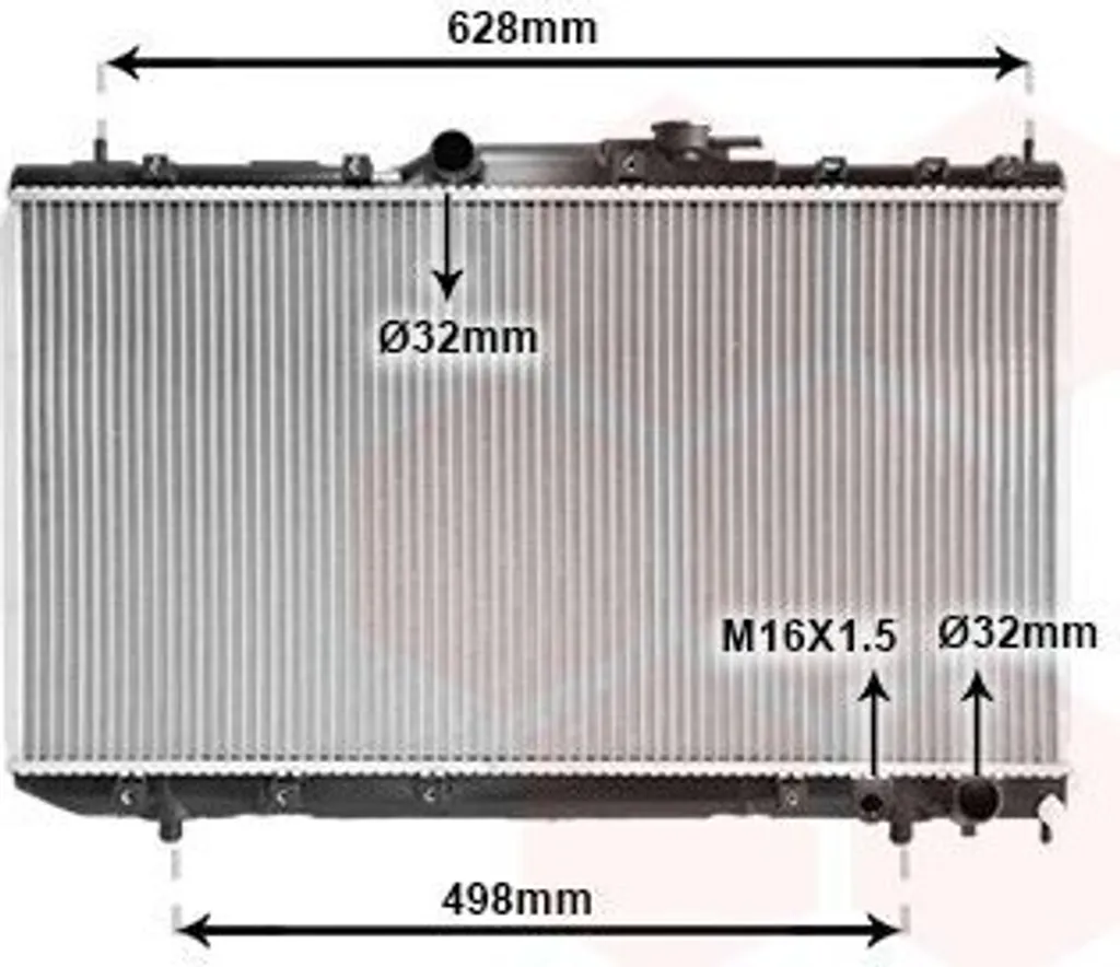 Anti-surchauffeh : Radiateur moteur TOYOTA Avensis T22 VAN WEZEL