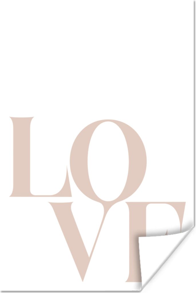 MuchoWow Poster Text - Zitate - Liebe 40x60 cm - Plakate für die Wand - Poster Babyzimmer