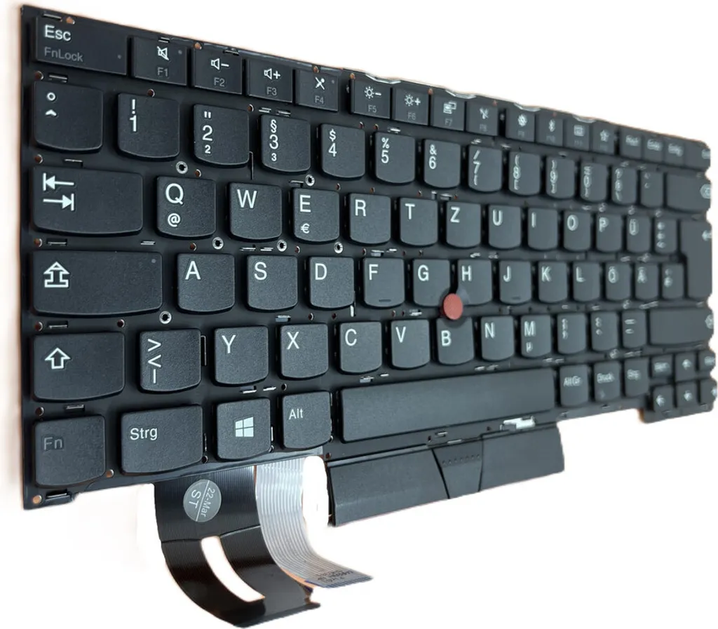 Clavier AZERTY Noir avec Trackpoint Intégré pour ThinkPad E490 Lenovo - 2