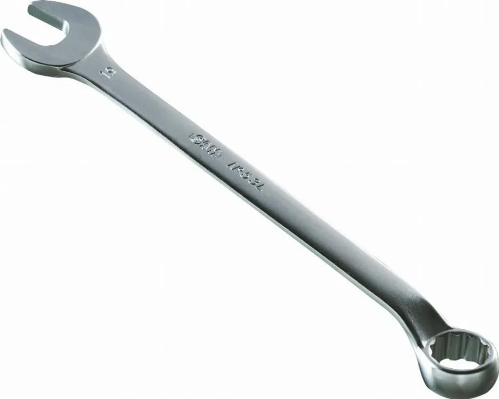 Clé mixte SAM 22 mm série 5322L - Finition chrome satiné et œil déporté