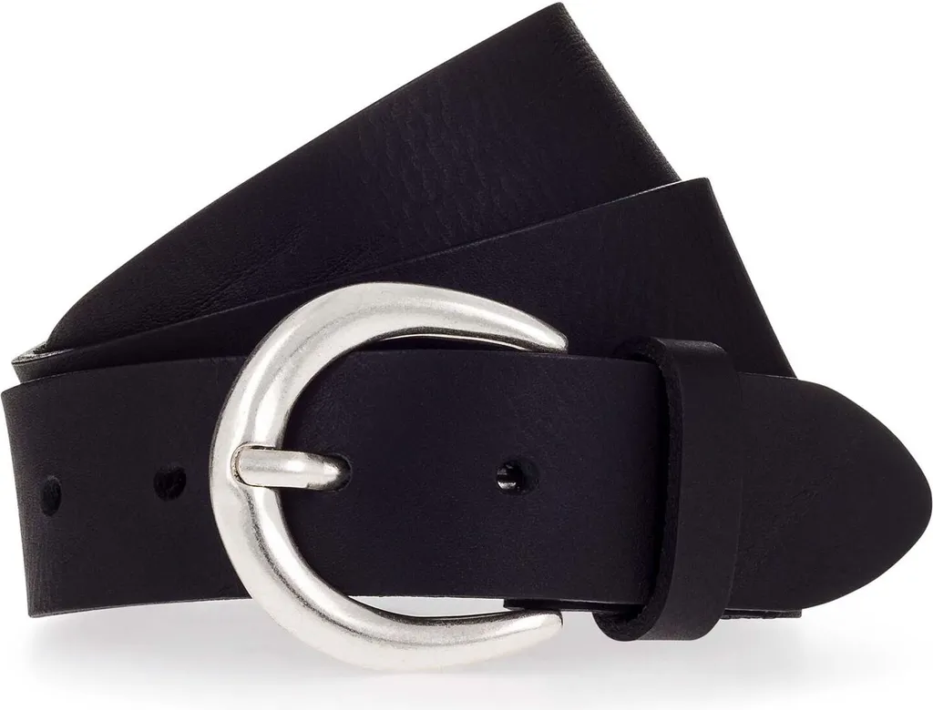 MUSTANG Pelle cintura 35mm Leather Belt W85 Black nero