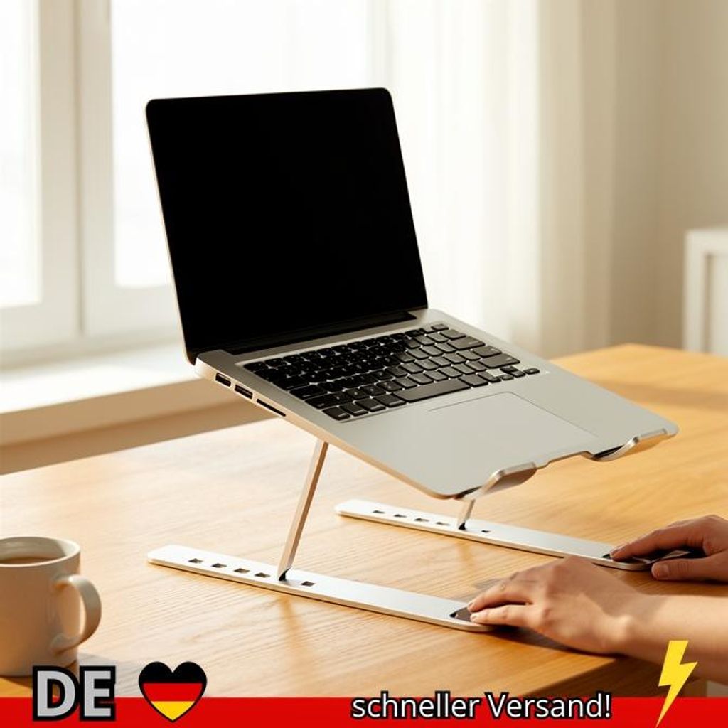 Verstellbarer Lapständer aus Aluminium – 6-stufige Höhe Faltbares und