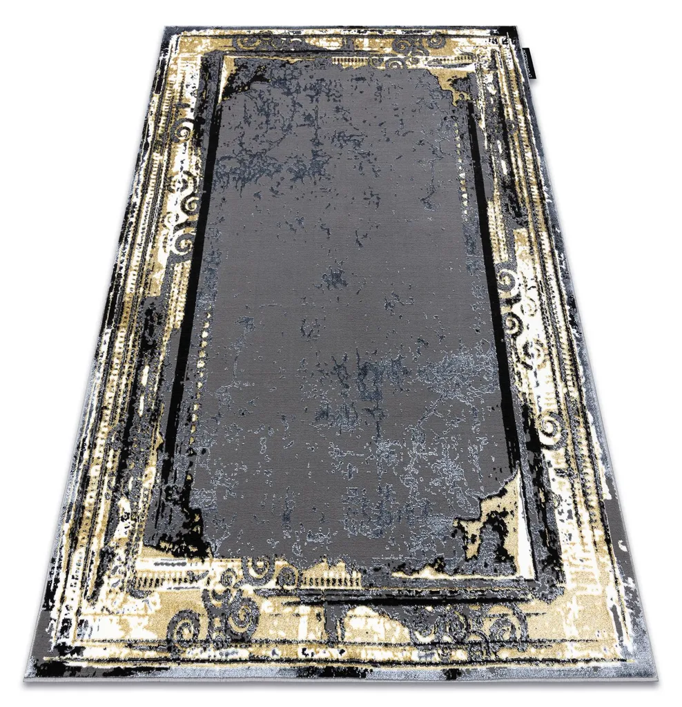 Tapis Anti-Traces Gris Doré 160x220 cm - Tapis Moderne Facile d'Entretien