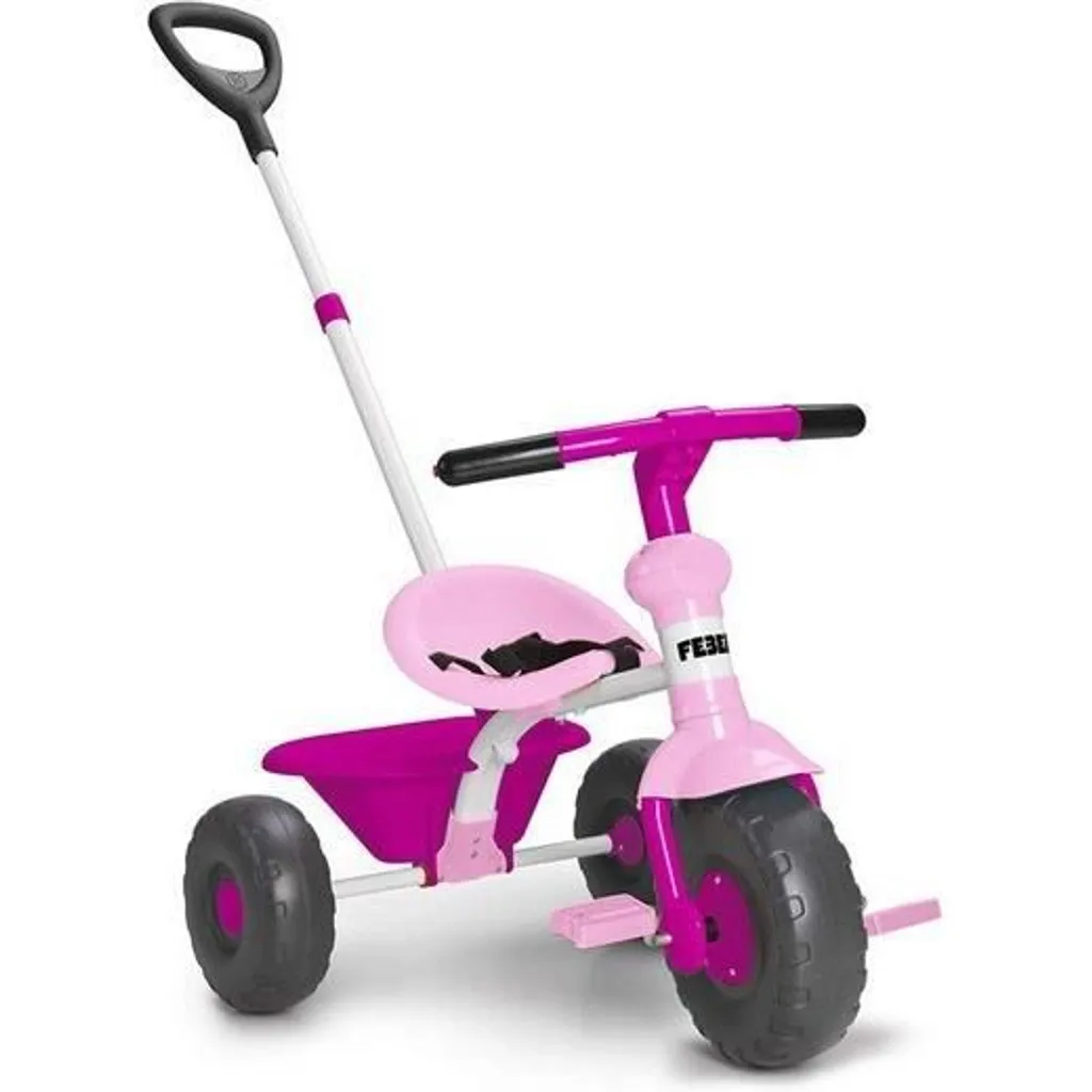 Tricycle Rose FEBER Baby Trike : Idéal pour les Sorties au Parc en Famille