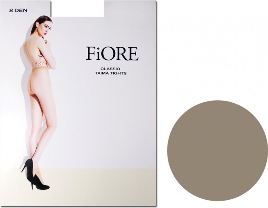Glatte dünne Damenstrumpfhose 8 den Fiore Taima Cappuccino 3