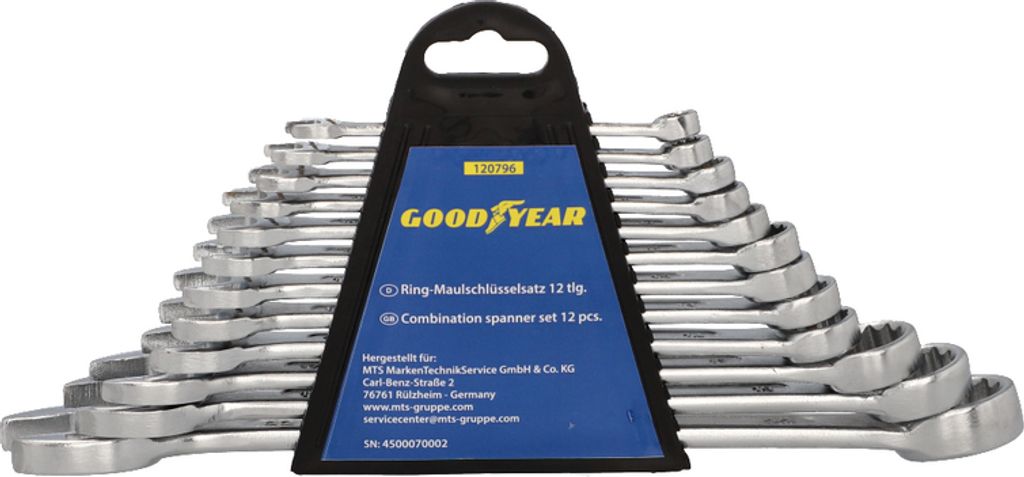 GOODYEAR Ring-Maulschlüsselsatz 12tlg.
