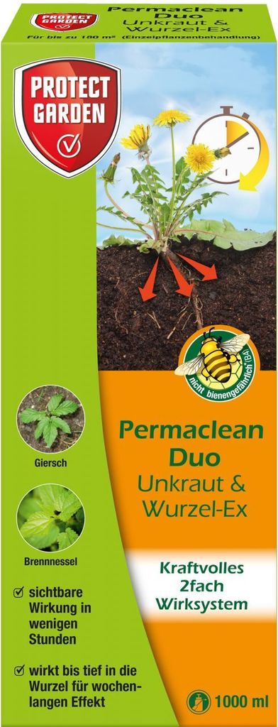 Protect Garden Permaclean Duo Unkraut & Wurzel-Ex 1 l Produktbild 
