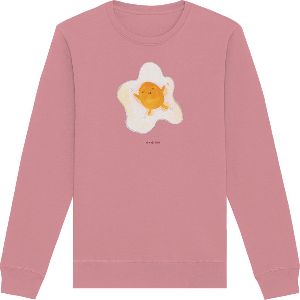 Mr. & Mrs. Panda Bio Baumwoll Pullover Spiegelei Ei Größe M - Canyon Pink - Geschenk, Rundhals, Liebe, Sweater, Lustige Sprüche, Schön, Sweatsh...