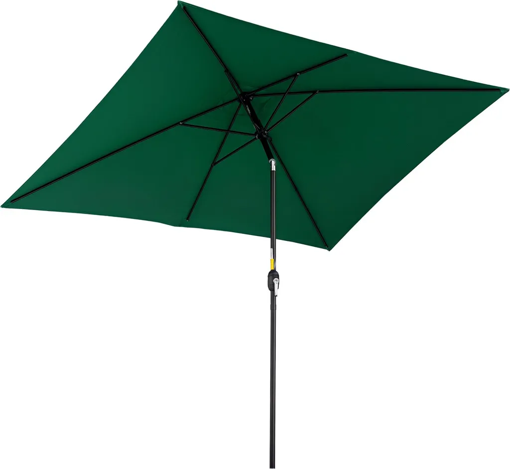 Outsunny Parasol de Jardin Inclinable Rectangulaire 3x2 m en Aluminium
