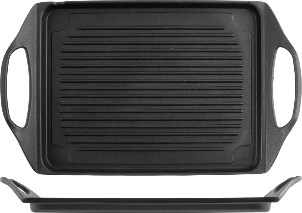 Assiette Incassable H&H en Aluminium Moulé 34x26 cm - Plat Durable Pro