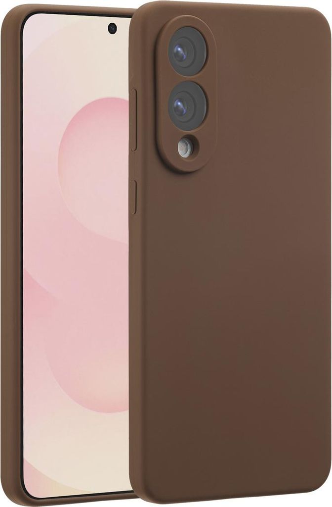 Accezz Liquid Silikoncase mit MagSafe Samsung Galaxy S25 Edge - New Tea Brown
