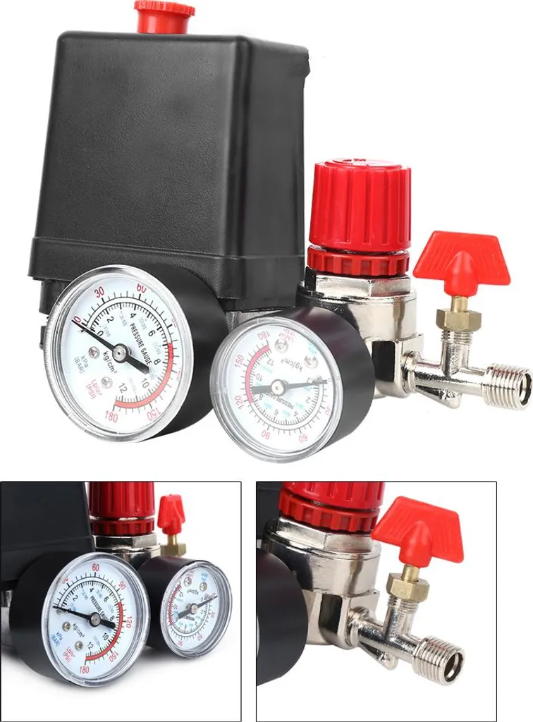 Régulateur de Pression à 4 Trous pour Compresseur d'Air et Distributeur - 5