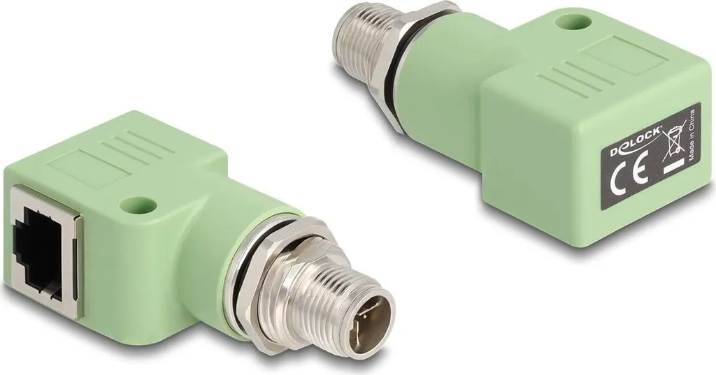 Adattatore Delock 60683 M12 X-Coded a RJ45 Angolato | Ethernet Industriale