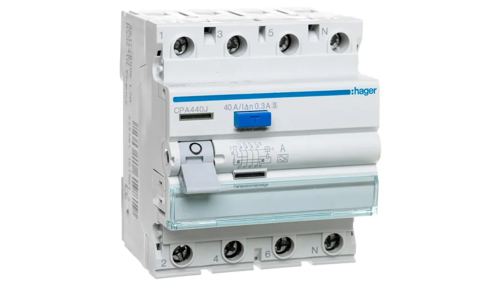 Différentiel Tétrapolaire 40A Type A Sélectif 300mA Modèle CPA440J