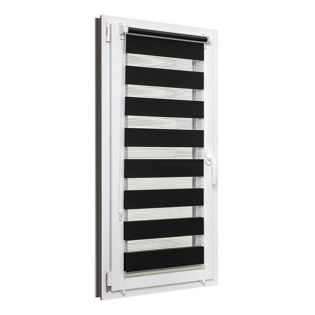 Roleta den a noc 60x150 cm, barva černá, montáž bez vrtání Obrázek produktu 