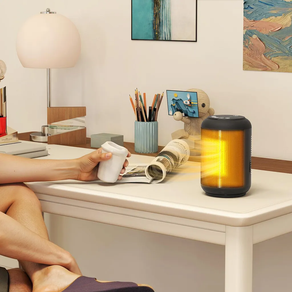Chauffage d'Appoint Céramique avec Thermostat - Radiateur Compact 1500W - 11