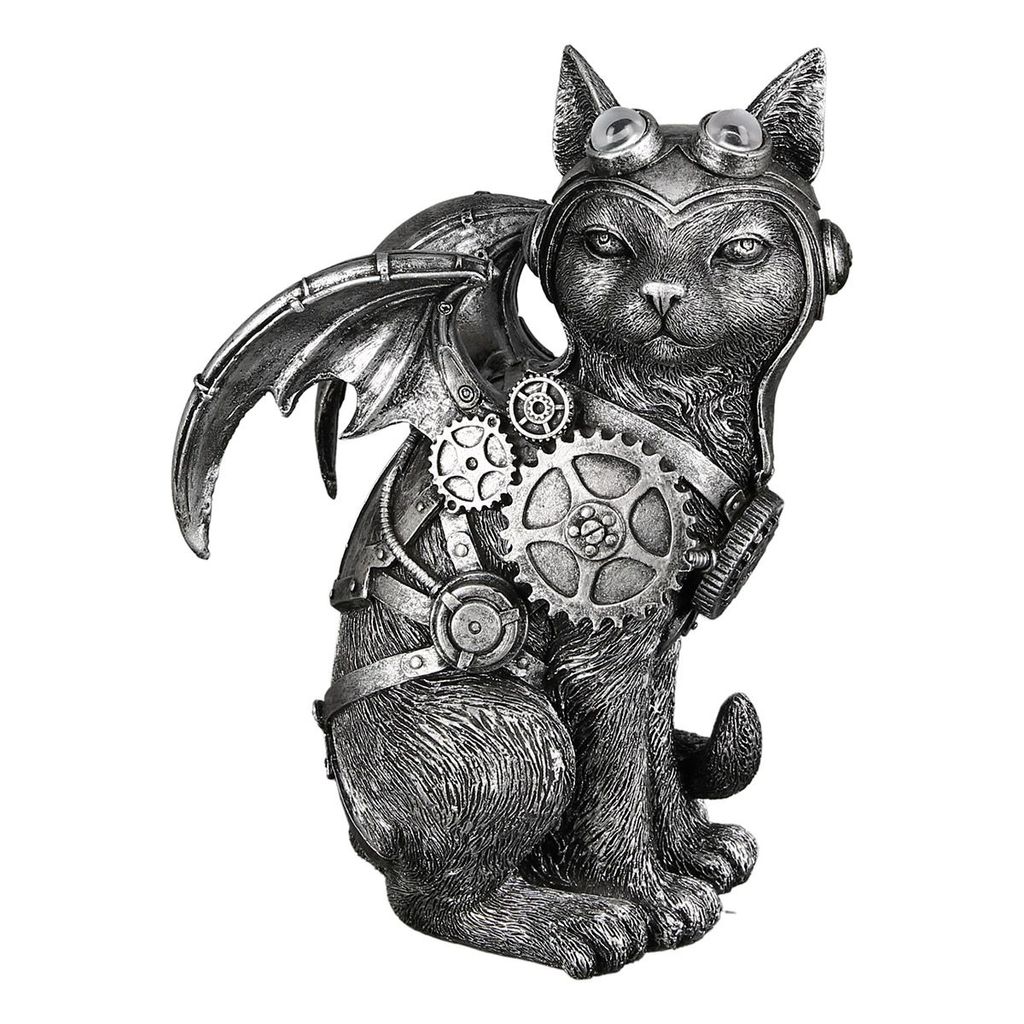 Gilde Figur, Katze, "Steampunk Cat", Kunstharz, Zdjęcie produktu 