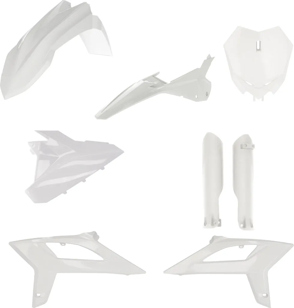 Kit plastiques Beta RX Acerbis blanc : remplacez vos carénages cassés
