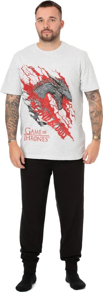 Game of Thrones - "Fire And Blood" Schlafanzug mit langer Produktbild 1