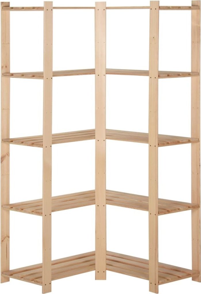 vidaXL Étagère de stockage d'angle avec 5 étagères Image du produit 