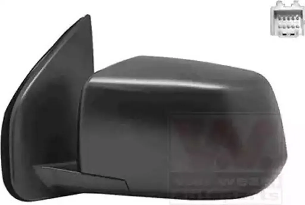 Rétroviseur gauche Van Wezel 2162807 noir pour ISUZU D-Max II
