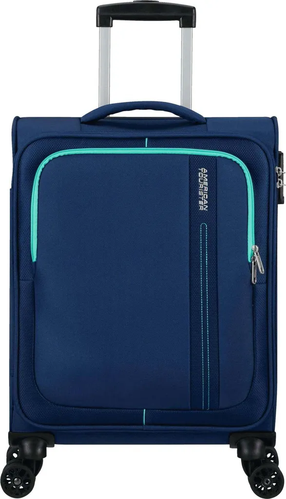 Valise cabine American Tourister Sea Seeker Spinner 55 Bleu Marine TSA