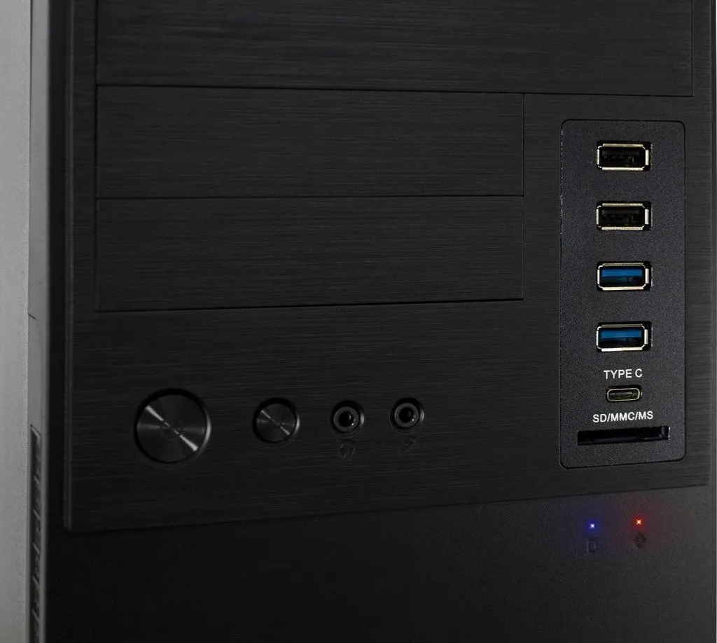 Boîtier PC Tour Inter-Tech IT-6865 Noir Compact avec USB-C en Façade - 3