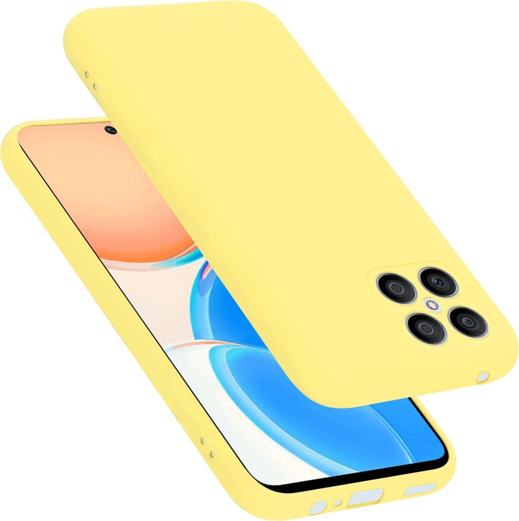 Cadorabo Schutzhülle für Honor X8 Hülle in Gelb Handyhülle Case Cover TPU Etui