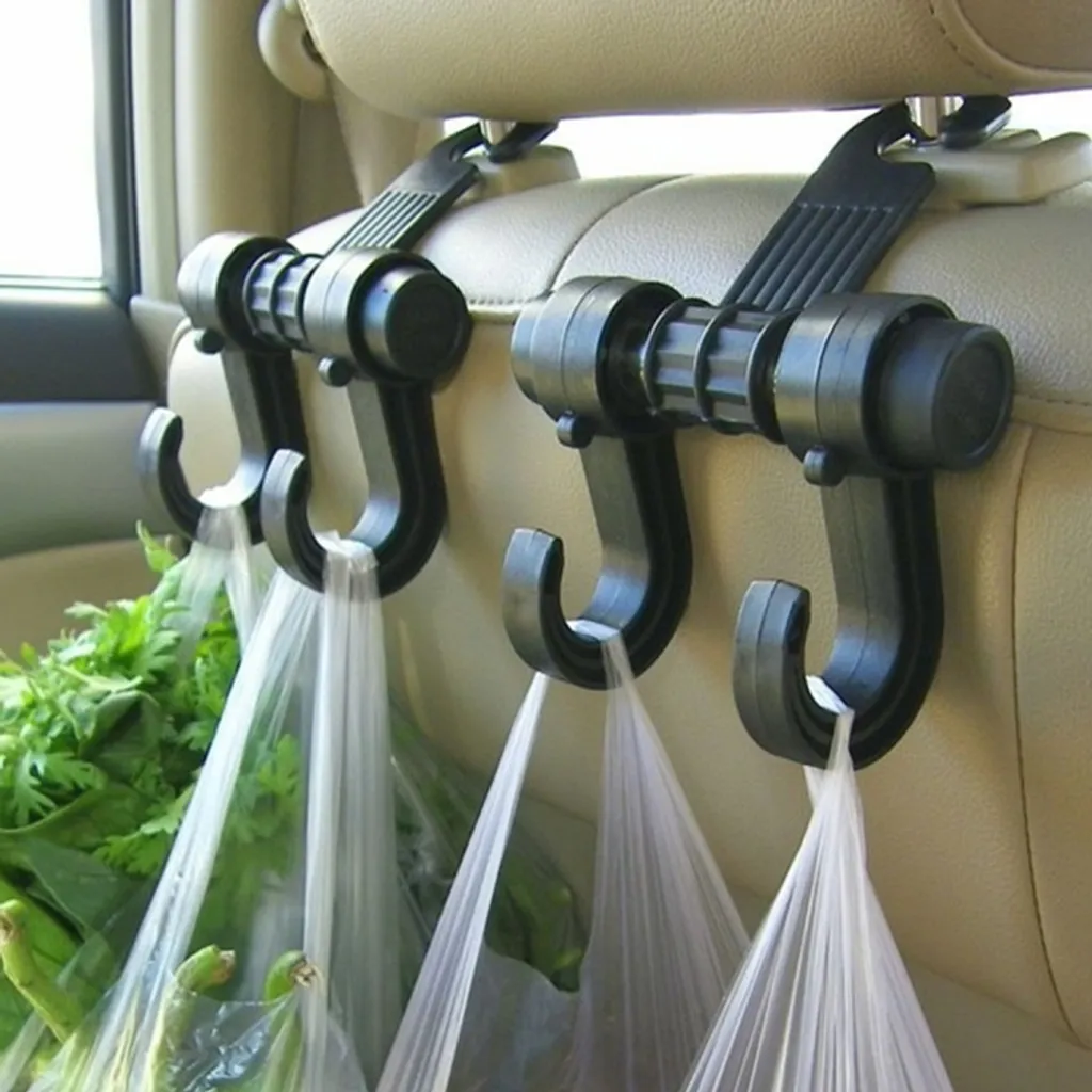 Set 2 Ganci KANEED Porta Borsa Auto | Supporto Sedile Posteriore