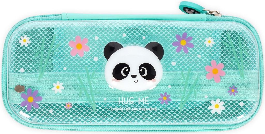 Legami - Wonderwow Federmäppchen, Panda Motiv,2 Fächer und Produktbild 
