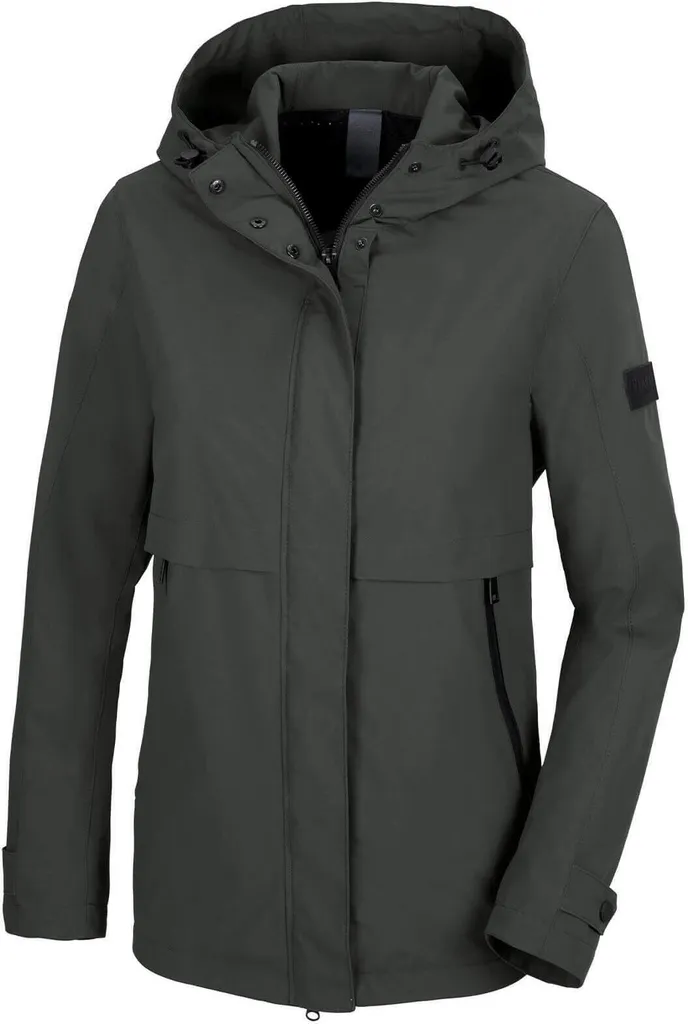 Parka Courte Pikeur Raincoat Femme Imperméable Olive pour l'Équitation