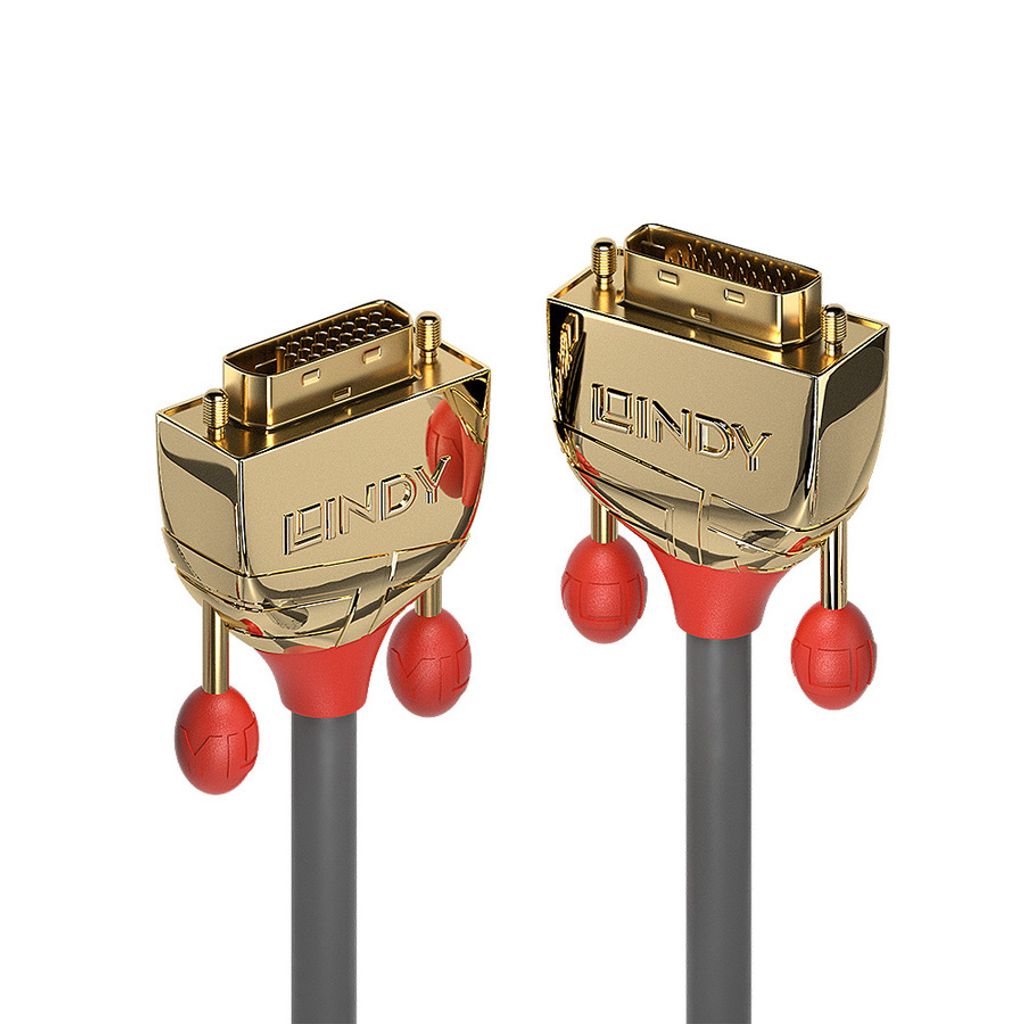 LINDY DVI-D Dual Link Kabel Gold Line 0.5m Produktbild 
