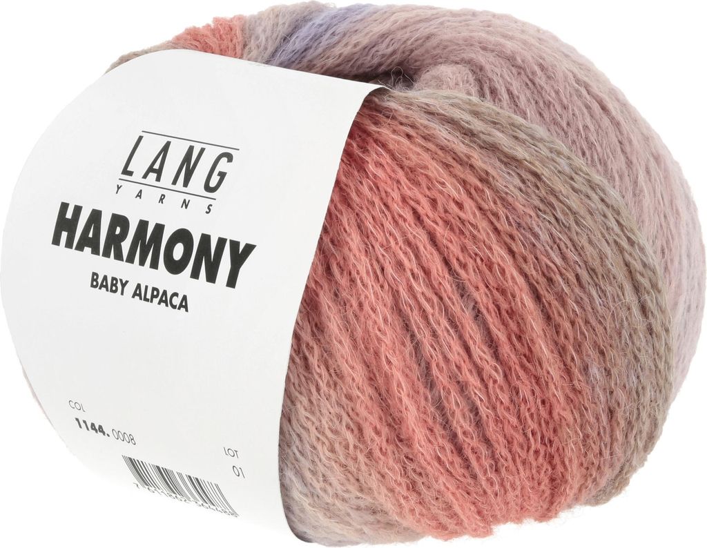 Lang Yarns - Harmony 0008 lachs braun grün lila