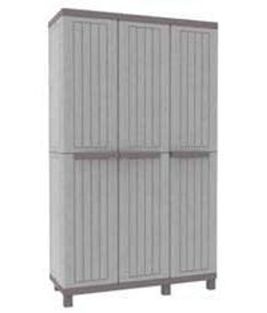 Terry Store-Age C- Wood 102A, Lager-Kombination, Bodenstehend, Wandschrank, 3 Regale, 3 Tür(en), Graubraun