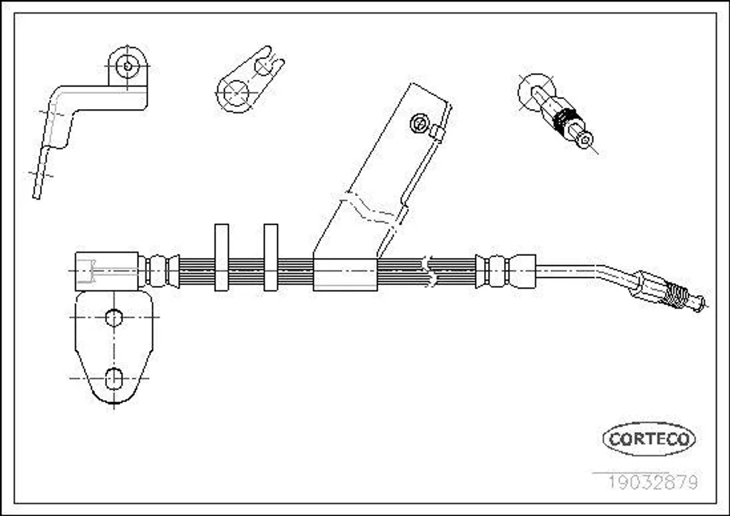 Flexible de frein pour remplacement réparation Neon, OE 5273671