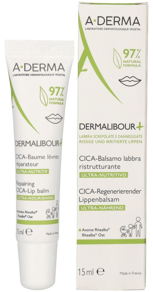 A-Derma Dermalibour+ Repairing Cica-Lip Balm Produktbild 