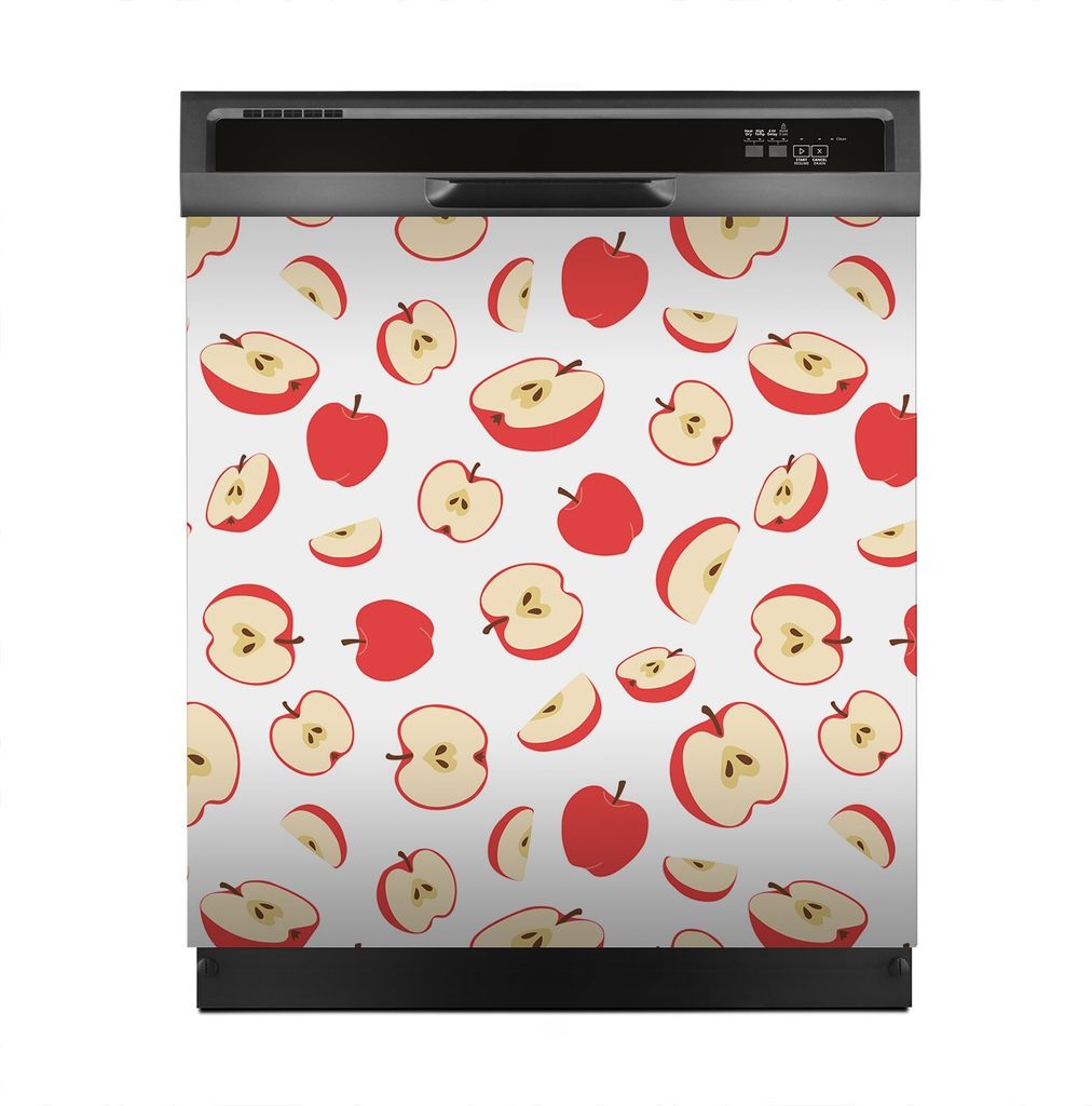 Aufkleber sticker 60x60 cm Dekorative folie Spülmaschine - Apfel Früchte