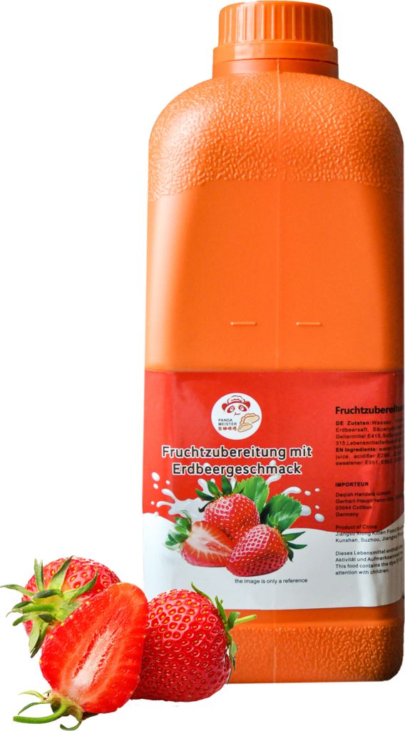 Fruchtsirup für Bubble Tee 2,5kg Erdbeer Konzentrat Sirup Produktbild 