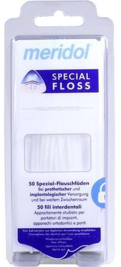 Meridol Spezial Flauschfäden 50 Stück Produktbild 