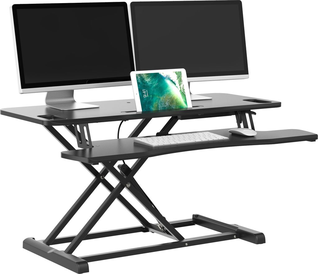 bonVIVO Sit-Stand Workstation, Höhenverstellbarer Produktbild 