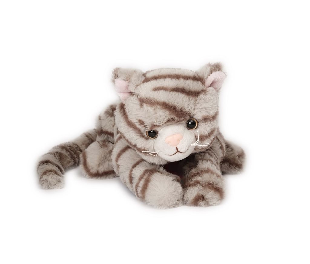 Inware Katze liegend grau gestreift 26 cm Produktbild 