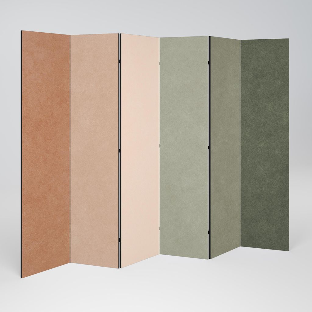 SpaceRebels Paravent Raumteiler - 6-teilig Raumtrenner, Druck 1-Seite - Raumtrenner - Trennwand Wohnung - Room Divider - Spanische Wand Deko Modern...