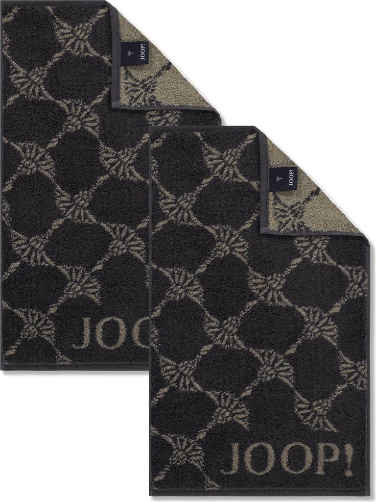 2 Stück Joop! Gästetuch Cornflower 1721-73 Schiefer 30x50