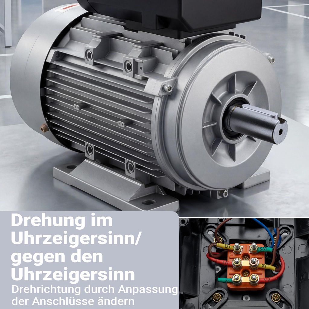 Elektromotor Drehstrommotor 2,2kw, 400v, B3, 3000u/min Kompressormotor Motor | DE Elektromotor Drehstrommotor 2,2kw, 400v, B3, 3000u/min Kompressormotor Motor | DE