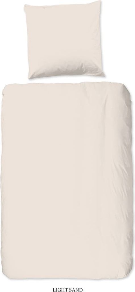 Good Morning Bettwäsche-Set Uni 140×200/220 cm Hellbeige