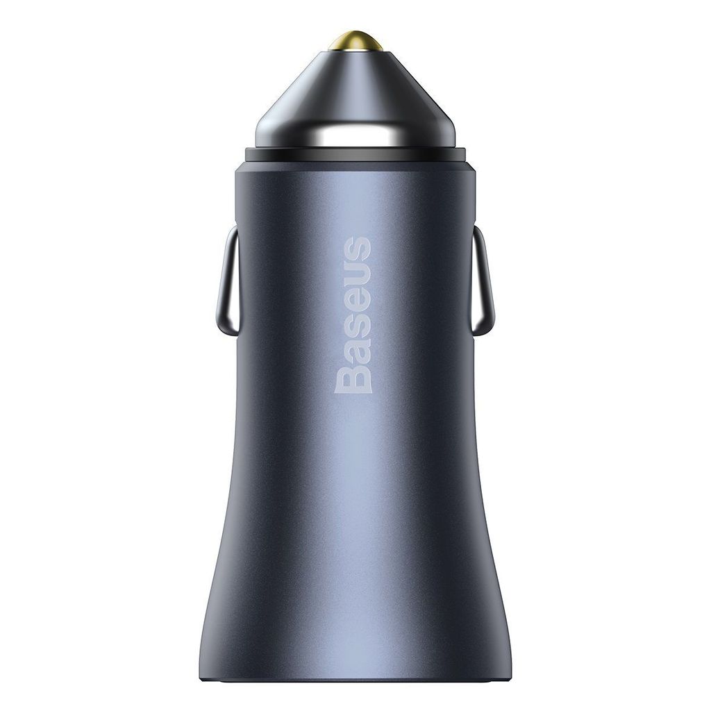 BASEUS Autoladegerät USB A + Typ C +Kabel Typ C zu Lightning PD QC4.0 3A 40W TZCCJD-B0G dunkelgrau