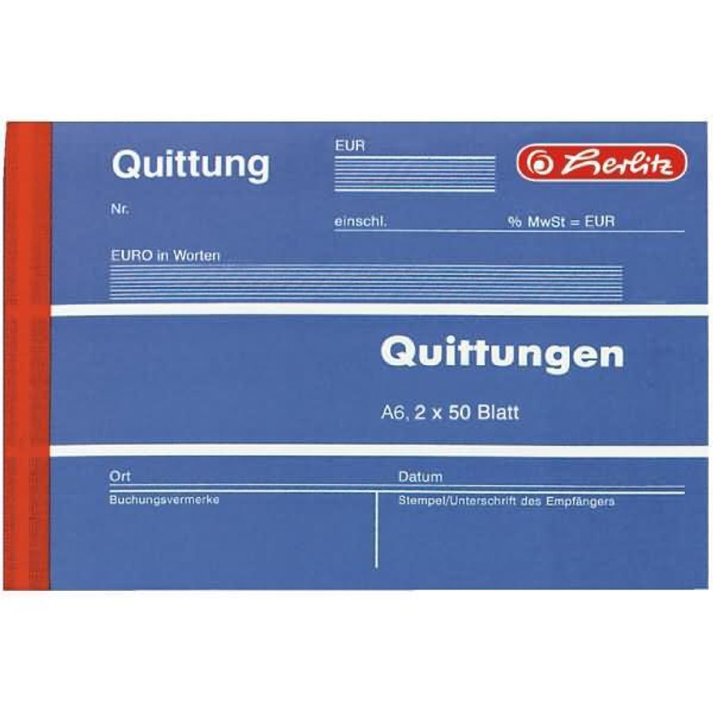 Herlitz 886614, Mehrfarbig, A6, 100 Blätter, Deutschland Produktbild 