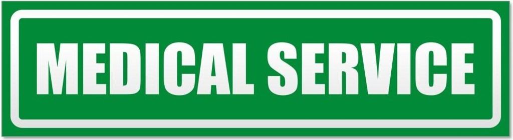 Kiwistar Medical Service invertiert Magnetschild Schild magnetisch - 30cm Grün - Magnetfolie für Auto PKW Kfz