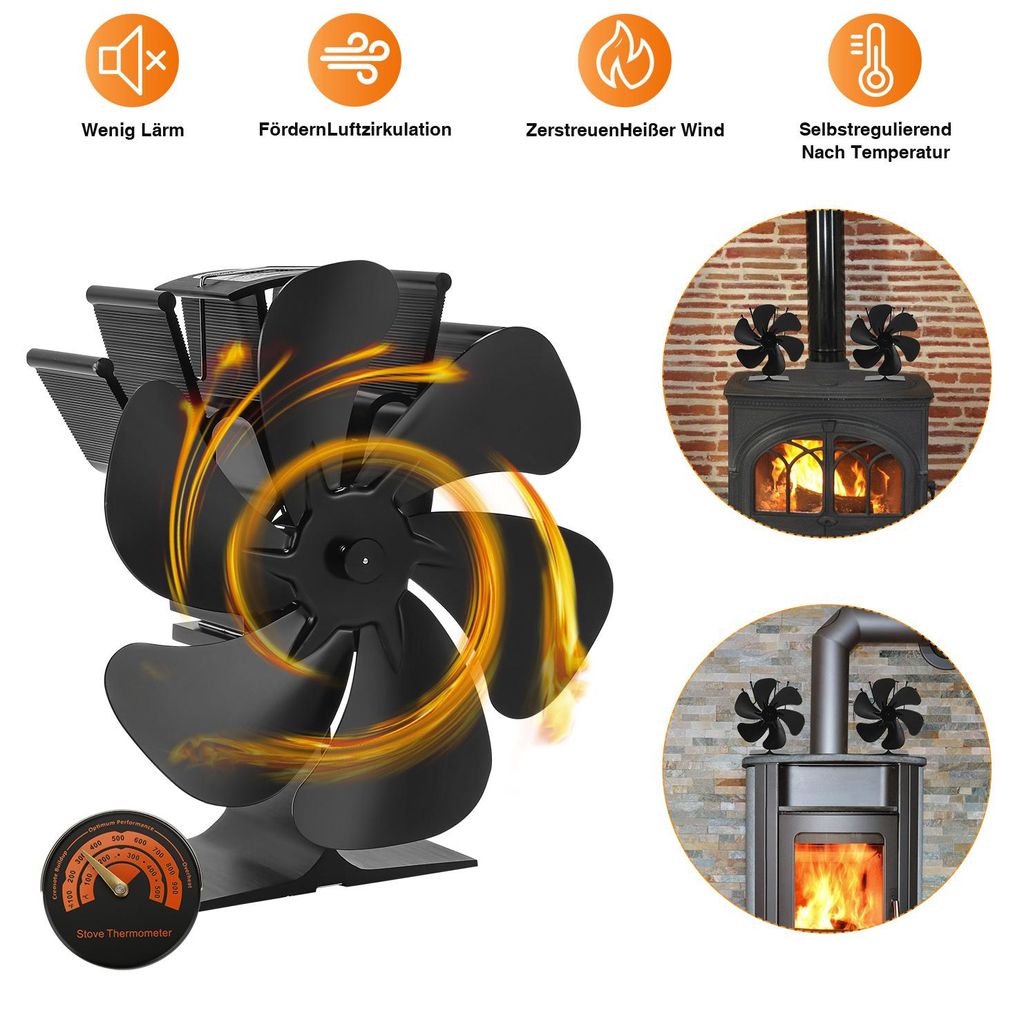 Ikodm: Ventilátor do pece, reduktor hluku, 6-lopatkový Obrázok produktu 
